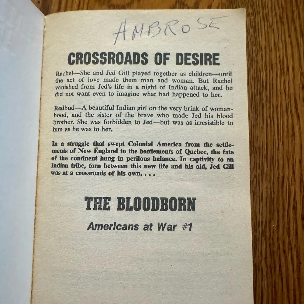 2/$6 Americans at War The Bloodborn by Robert Leckie Paperback Historical